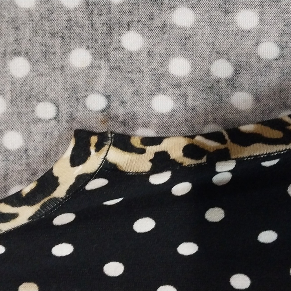 Black and White Polka Dot Cardigan By White House Black Market Size L - Picture 4 of 6